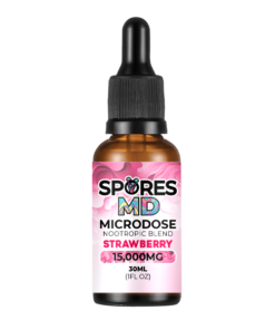 sporesMD | Trips 15000mg Strawberry Mushroom Tincture | Nootropic Blend