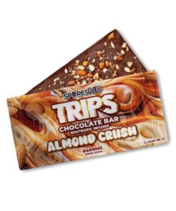 sporesMD | Trips Almond Crush Magic Mushroom Chocolate Bar | 12 squares per bar