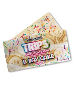 sporesMD | Trips Birthday Cake Magic Mushroom Chocolate Bar | 12 squares per bar