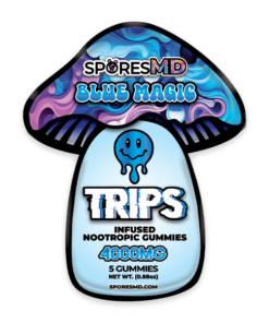 sporesMD | Trips Blue Magic Mushroom Gummies | 10ct bag