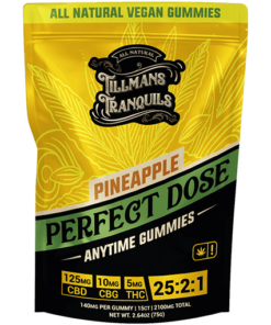 Tillmans Tranquils | 25:1 CBD:Delta-9 THC Gummy (15ct) - 260mg - Pineapple Boost