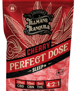Tillmans Tranquils | 25:2:1 CBD:CBN:Delta-9 THC Sleep Gummy (15ct) - 140mg (125:10:5) - Cherry