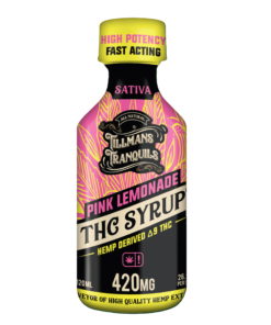 Tillmans Tranquils | Delta 9 THC Syrup – 420mg | Pink Lemonade
