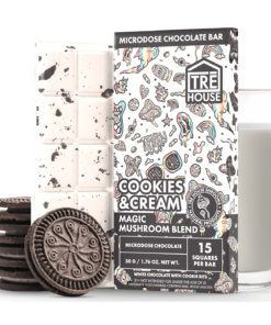 TRE House | Cookies & Cream Magic Mushroom Chocolate Bar | 15 squares per bar