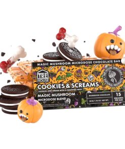 TRE House | Cookies & Screams Magic Mushroom Chocolate Bar | 15 squares per bar