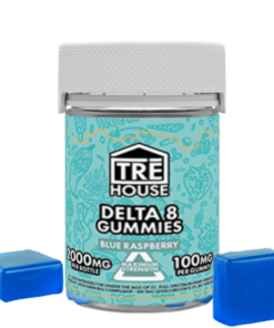 TRE House | Delta-8 THC Gummies - Blue Raspberry | 100mg - 20ct