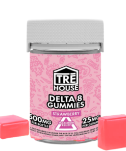 TRE House | Delta-8 THC Gummies - Strawberry | 25mg - 20ct