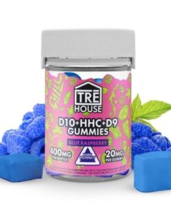 TRE House | THC Blend Gummies - Blue Raspberry | 20mg D9, D10, & HHC - 20ct