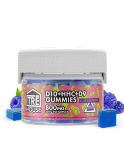 TRE House | THC Blend Gummies - Blue Raspberry | 20mg D9, D10, & HHC - 40ct