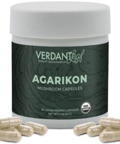 Verdant Leaf | Agarikon Mushroom Capsules - 60ct | Mushroom Nootropics