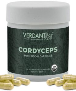 Verdant Leaf | Cordyceps Mushroom Capsules - 60ct | Mushroom Nootropics