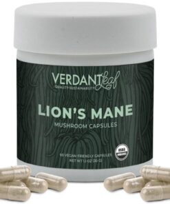 Verdant Leaf | Lions Mane Capsules - 60ct | Mushroom Capsules