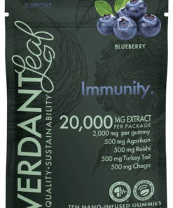 Verdant Leaf | Mushroom Gummies - Natural Immunity | 20,000mg Extract Mushroom Nootropics - 10ct