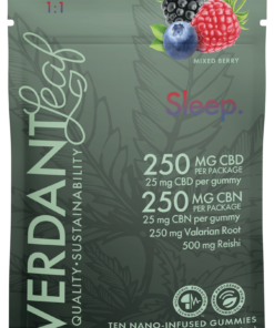 Verdant Leaf | Mushroom Gummies - Sleep Blend | Mushroom Nootropics with 25mg of CBN - 10ct