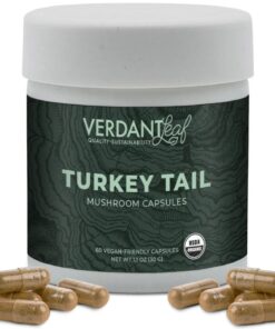 Verdant Leaf | Turkey Tail Mushroom Capsules - 60ct | Mushroom Nootropics